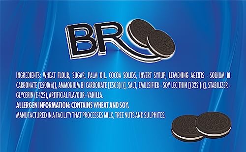 Image of BakeMate BRO Choco Vanilla Sandwich Biscuits Family Pack - Combo Pack of 5 (100g Each) | Vanilla Cream Biscuit | Snack for Kids | Family Pack Sandwich Cream Biscuits | Tea Time Snack | Cookies Packs | Value Pack Biscuit