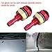 Windshield Washer Nozzle 2pcs Universal Aluminum Alloy Car Front Sprayer Compatible with Most Vehicles