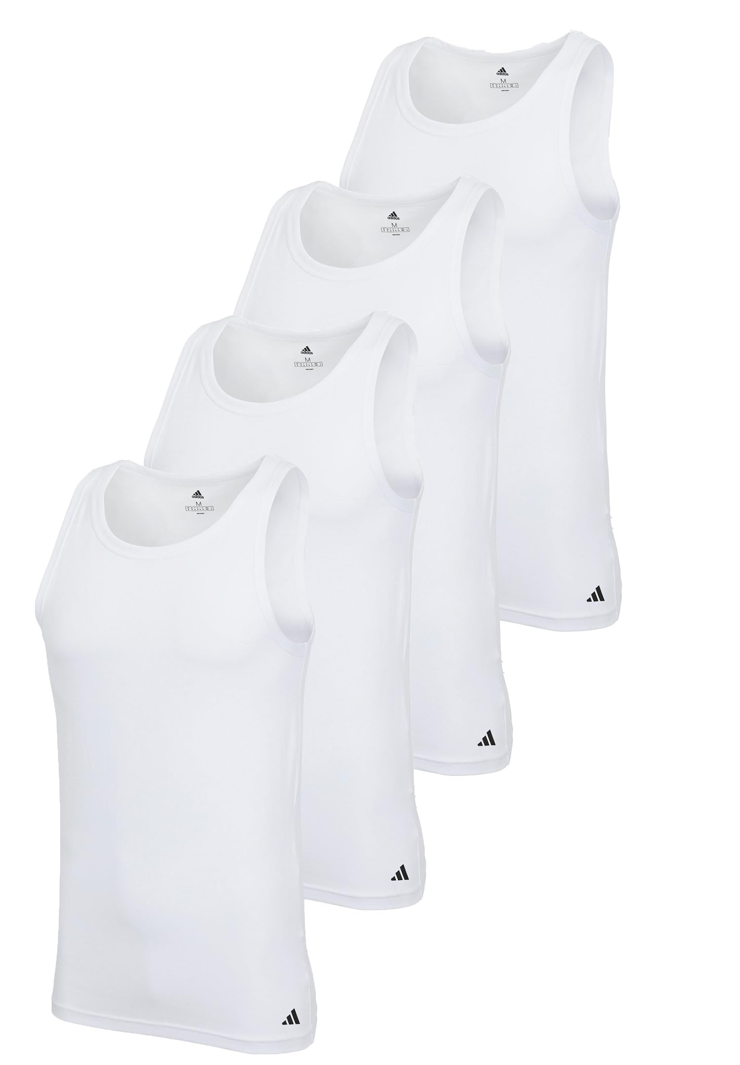 adidas Lot de 4 débardeurs pour homme - Durables - Évacuation de l'humidité