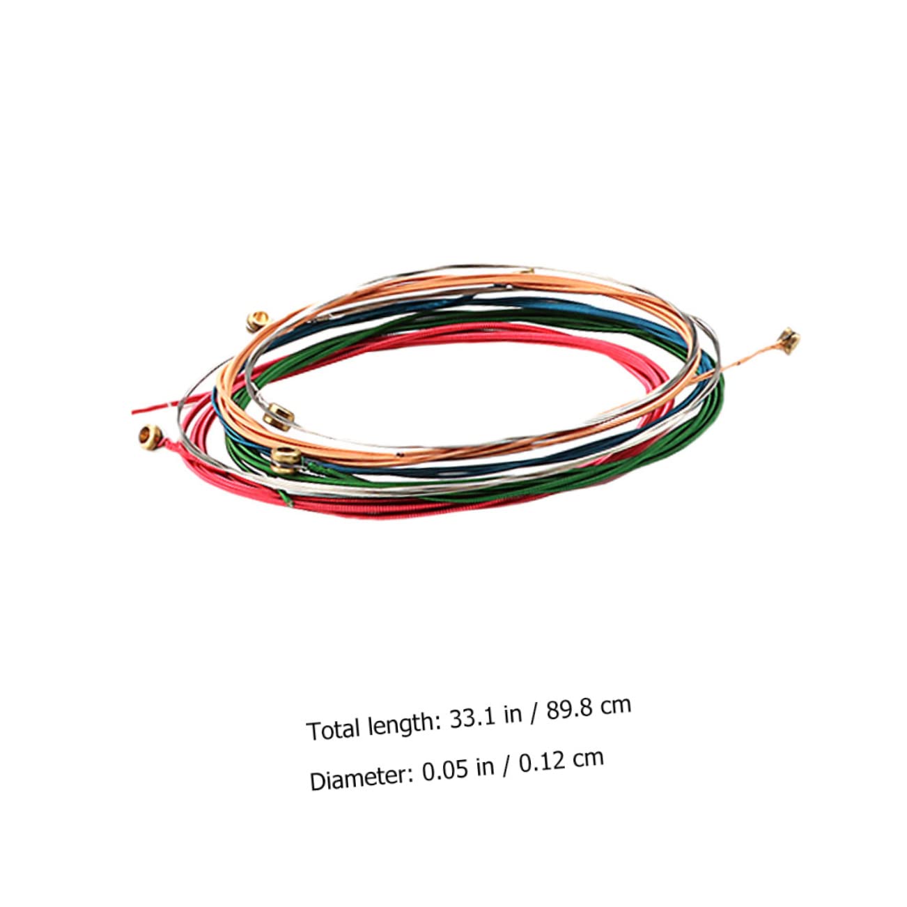 ifundom 24pezzi Corde Per Chitarra Acustica Acciaio Di Sostituzione Per Chitarre Folk Corde Resistenti e Affidabili Per Musicisti