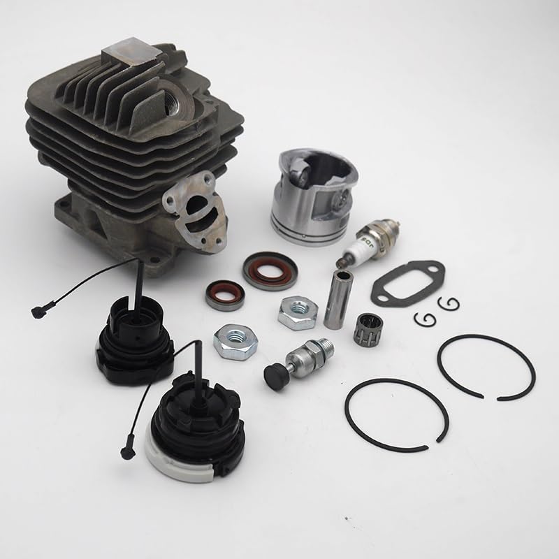 Części do kosiarki 44.7mm uszczelka olejowa tłoka cylindra zestaw świec zapłonowych pasuje do piły łańcuchowej Stihl MS261 MS 261 1141 020 1200 części zamienne
