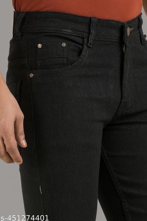 Image of Solid Stylish Mens Jeans