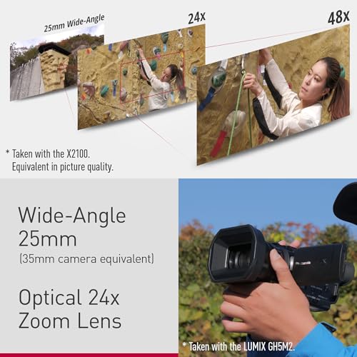 Panasonic HC-X1600E 4K 60p Professional Camcorder with 25mm Wide-Angle Lens, 24x Optical Zoom, 5-Axis Hybrid OIS, Wi-Fi, USB PD, Black – Bild 5