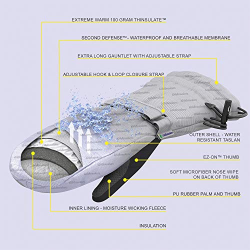 Zelda Matilda 3M 100G Thinsulate - Waterproof Warmest Winter Kids Gloves For Boys and Girls2