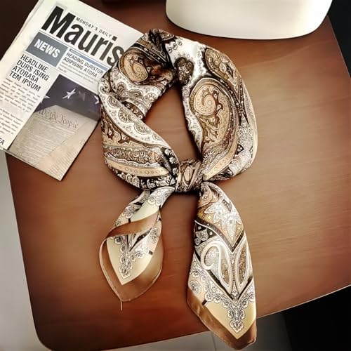 Square Silk Feeling Neck Scarf for Men Fashion Scarves for Hair Scarf Satin Hair Bandana Hair Wrap Neck Scarf2