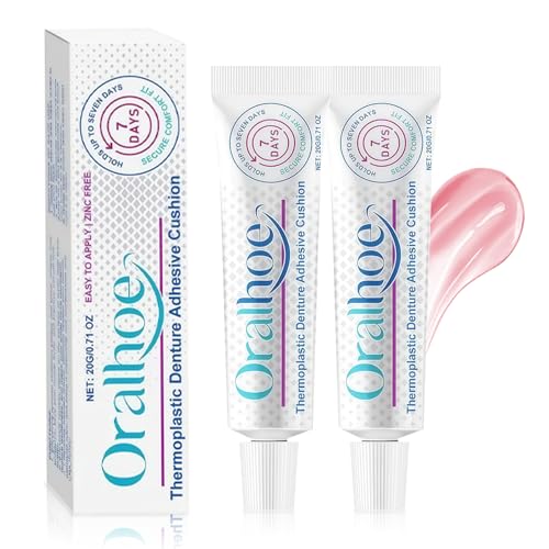 2x20g Crema Fijadora Para Postizas Dentaduras,Adhesivo para postizas dentaduras,Profesional adhesiva postizas dentaduras,Fijación Duradero,Dientes Postizos Adhesivos,Para Uso Diario
