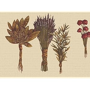 Dundee Deco DDAZBD9146 Peel and Stick Wallpaper Border - Floral Green Beige Plants Wall Border Retro Design, 15 ft x 7 in (4.57m x 17.78cm), Self Adhesive Dundee Deco DDAZBD9146 Peel and Stick Wallpaper Border Floral Green Beige Plants Wall Border Retro Design 15 ft x 7 in 457m x 1778cm Self Adhesive