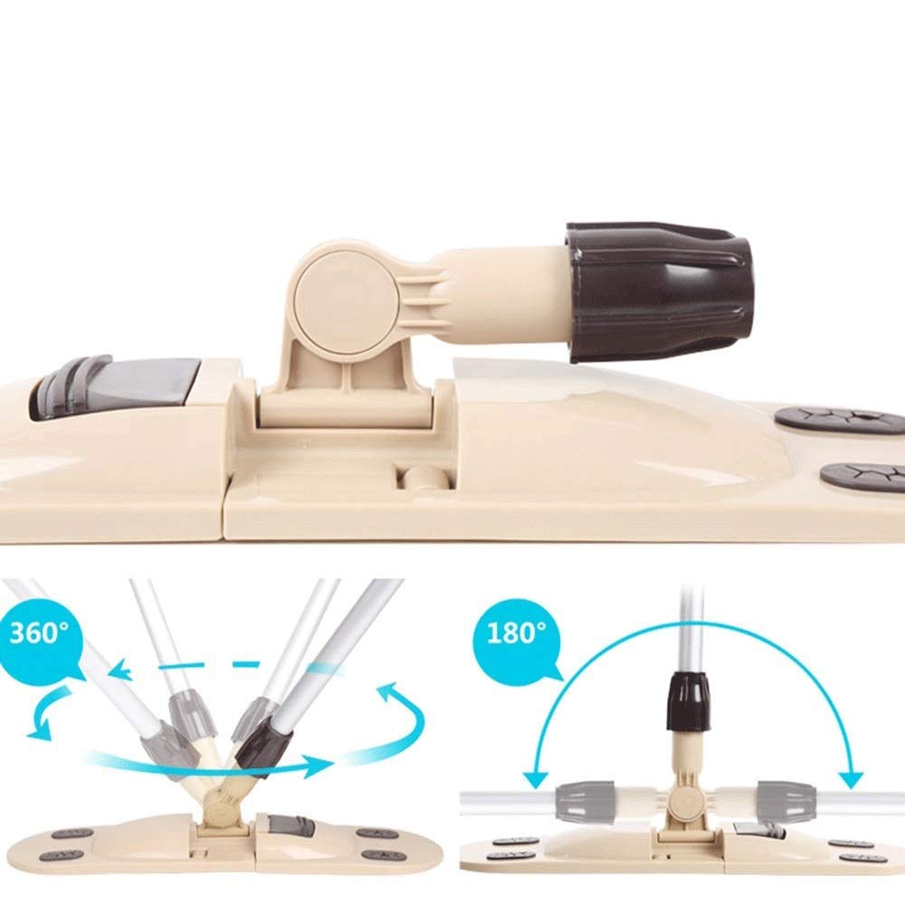 Mop - Mop de Polvo Mop de Microfibra para Pisos de Madera Dura con Mango Ajustable Extensible y 2 recambios de trapeador para Limpieza de Pisos húmedos o Secos