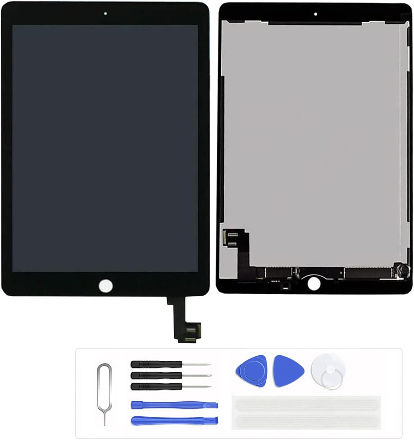 LCD Screen for i-pad Air 2 ipad 6 2014 A1566 A1567 Replacement LCD Display Touch Digitizer Assembly (Black)