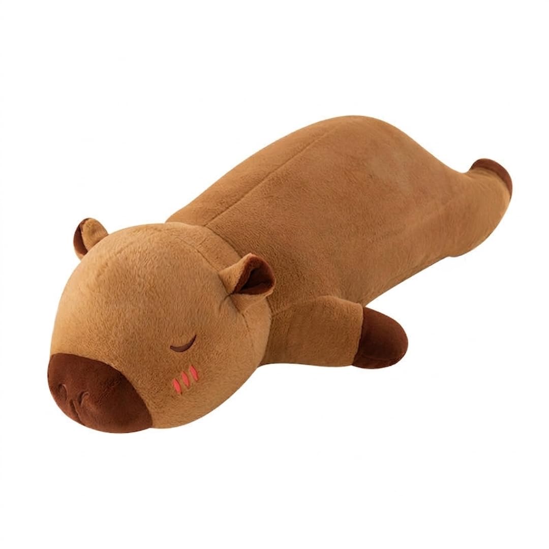 Giant Huggable Capybara Long Plush Pillow Ultra Squishy Animal Bolster Cushion-image-18