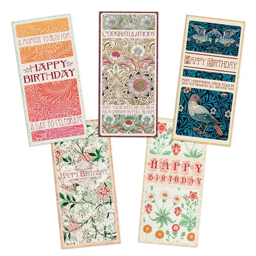 William Morris Art Greeting Card - Birthday Congratulations 