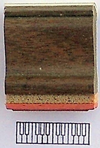 Piano Keyboard Rubber Stamp