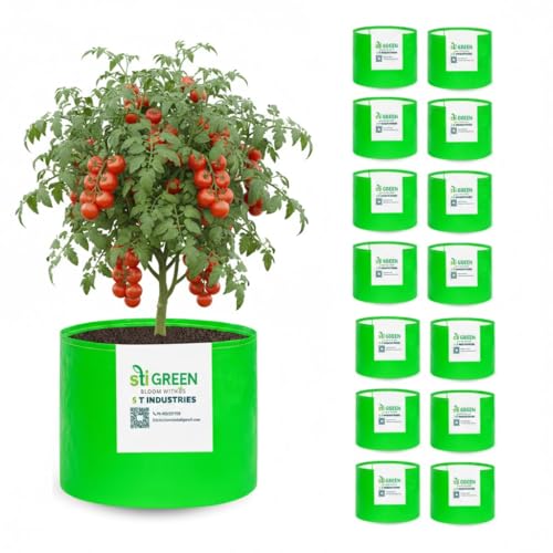 Image of HDPE Grow Bags 20X20 Inch (Pack of 15) | 260 GSM Plant Grow Bags UV-Protected Garden Bag | Growbags for Plants Terrace Gardening | Heavy Duty Plant Bag