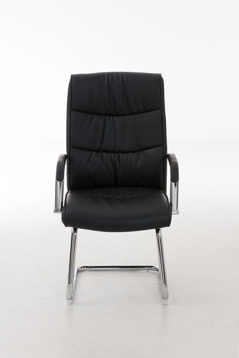 Sedia Cantilever Caro In Similpelle - Con Braccioli, Imbottita, Bianco, Per Sala Pranzo O Ufficio - Foto 4