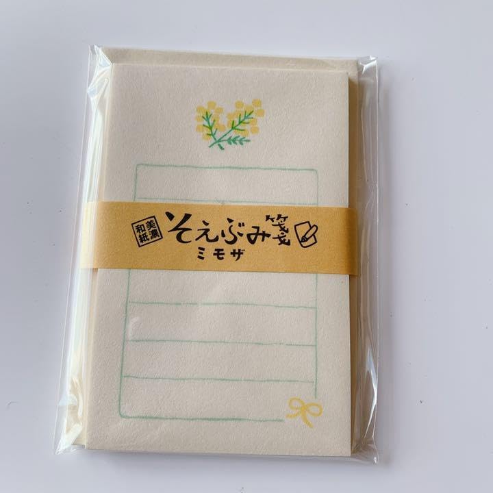 古川紙工 さん  そえぶみ箋　ミモザ そえぶみ箋 ﾐﾓｻﾞ | 古川紙工公式オンラインショップ