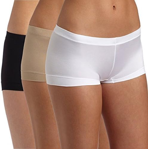 Maidenform Womens Dream Boyshort Panty (7, 3 Pack (Neutral Black))