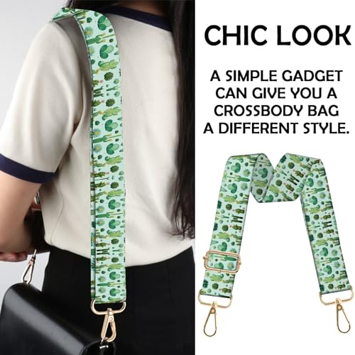 Image of Purse Strap Crossbody Shoulder Canvas Straps 1.5 inch Wide Replacement Adjustable Aesthetic Cute for Women Girls Bag