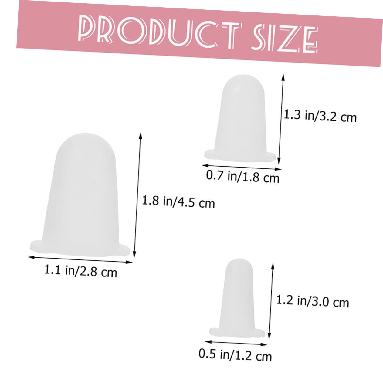Mikikit Fundas de Silicona 6 de Color Blanco Protección Antirayaduras y Antideslizante para Boquillas de Manga Pastelera para Decoración de Pasteles en Eventos
