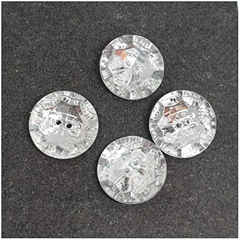 MajorCrafts 15mm Crystal Clear Sewing Buttons Cover