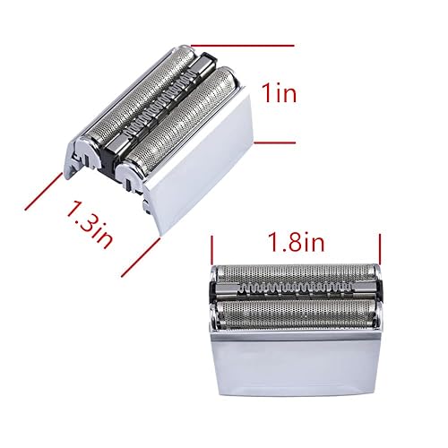 Miniatura 4 de 52S - Hoja de repuesto para afeitadora y cortador compatible con Braun Series 5, cabezal de repuesto 52S, cuchillas húmedas y secas para modelos