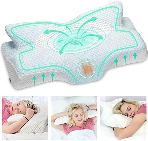 Elviros Almohada Cervical de Espuma Viscoelastica con Memoria, Al...