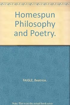 Hardcover Homespun Philosophy and Poetry. Book