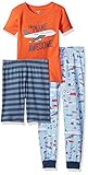 Carter's Big Boys' 3-Piece Cotton Pajamas, Plane Awesome, 7