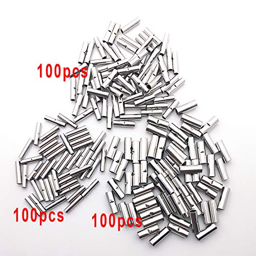 Danaraa IO8H 300Pcs Non-Insulated Butt Connectors 22-18Awg 16-14Awg 12-10Awg Gauge Seamless Uninsulated Electrical Wire Ferrule Cable Crimp Terminal Kit thumb #2