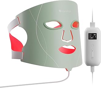 Nanoleaf FDA-Cleared LED Face Mask with 7 Light Therapy Modes - Professional Red, Blue & NIR Light Treatment Device for Wrinkles, Acne & Skin Rejuvenation - 432 LEDs, Rechargeable