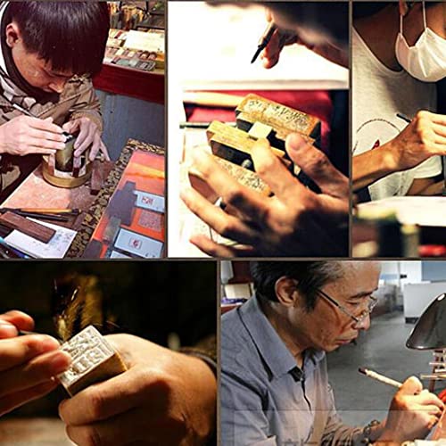 Image of Club BollywoodSet of 8 Chisel Stone Wood Carving Seal Engraving Set Hobby Craft Tool