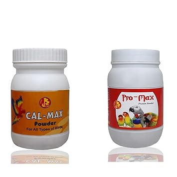 Pet Care International (PCI) Cal-Max & Pro Max to Provide Essential Calcium & Protein for Healthy Bird Breeding Healthcare (100grm & 250grm) (Combo)