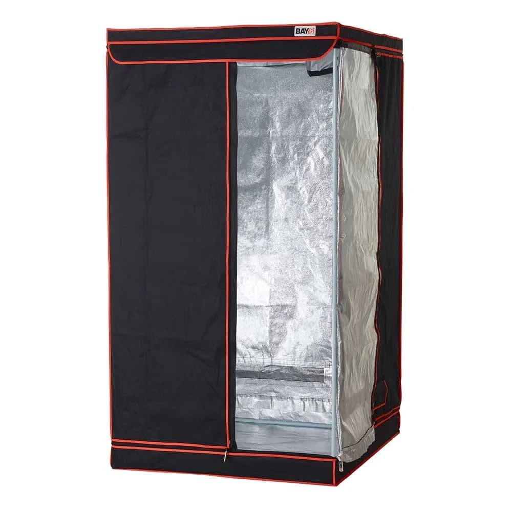BAY6 Grow Tent 1.0m x 1.0m x 1.8m | Indoor Hydroponic Grow Tent with 95% Reflective Mylar | Lightproof Design | Heavy Duty Metal Frame