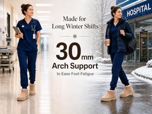 Image of 100% Sheepskin Mini Boots with Arch Support Options: Warm to -22F