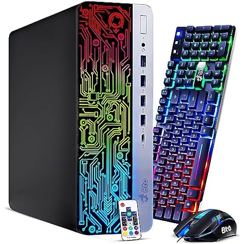 BTO RGB Desktop Computer PC, Intel Core i5 6th Gen, 32GB DDR4 Ram, 1TB SSD, HDMI, RGB Keyboard and Mouse, Built-in WiFi, Windows 10 Pro (Renewed) Cover