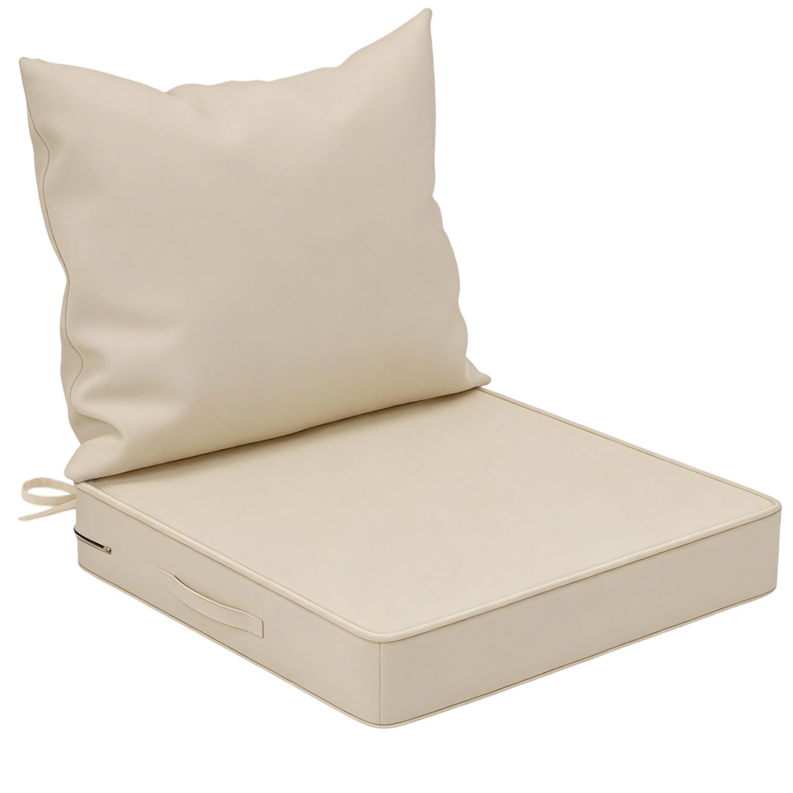 Photo 1 of COZEER Outdoor Chair Cushions 24x24 Inch, Waterproof Fade Resistant, White