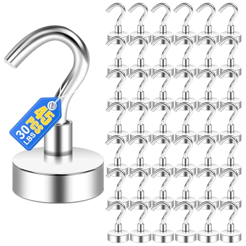 Image of LOVIMAG Magnetic Hooks for Cruise Essentials 2026 Cabins Door 45 Pack-30LBS