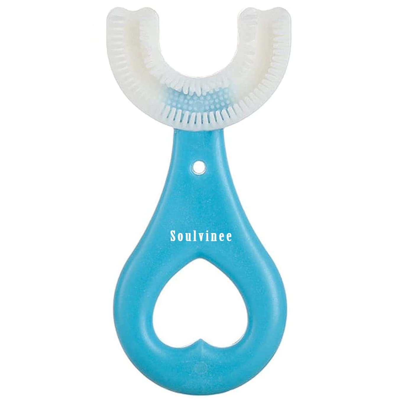 U Shaped Toothbrush for Kids Silicone Whitening Massage Toothbrush U Type Kids Toothbrush 360� Oral Teeth Cleaning Design for Toddlers Manual Training Tooth Brush (2-6 Years Old)-image-22