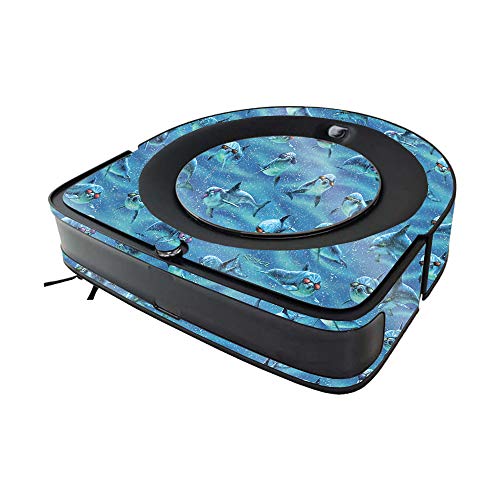 Image of MightySkins Glossy Glitter Skin Compatible with iRobot Roomba s9 Vacuum - Dolphin Gang | High-Gloss Glitter Finish | Easy to Apply and Change Styles | Made in The USA