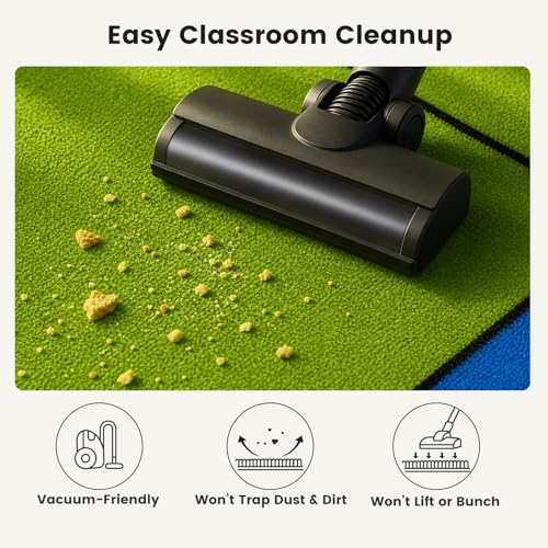 ABCarpet Number Classroom Rug for Kids, 7'6''x13'1'' Durable Nylon Classroom Seating Rug with Non-Slip Backing, School Carpet for Circle Time, Preschool, Daycare, Playroom, Learning & Reading Area - image 7