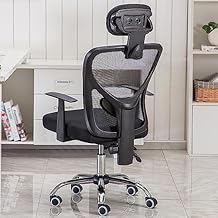 Mesh Office Chair Ergonomic Computer Chair, Home Office Desk Chair, High Back Swivel Task Chair with Lumbar Support, Adjustable Height, Headrest & Armrest