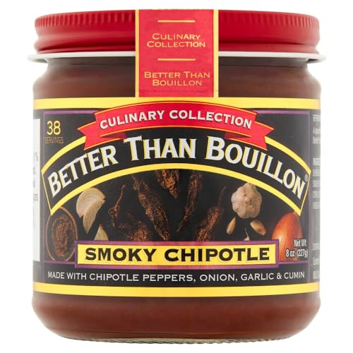 Better Than Bouillon Base Variety Pack, 1 Adobo Base, 1 Smoky Chipotle Base, 1 Sofrito Base, 1 Chili Base, 8 Ounce Glass Jars (Pack of 4)