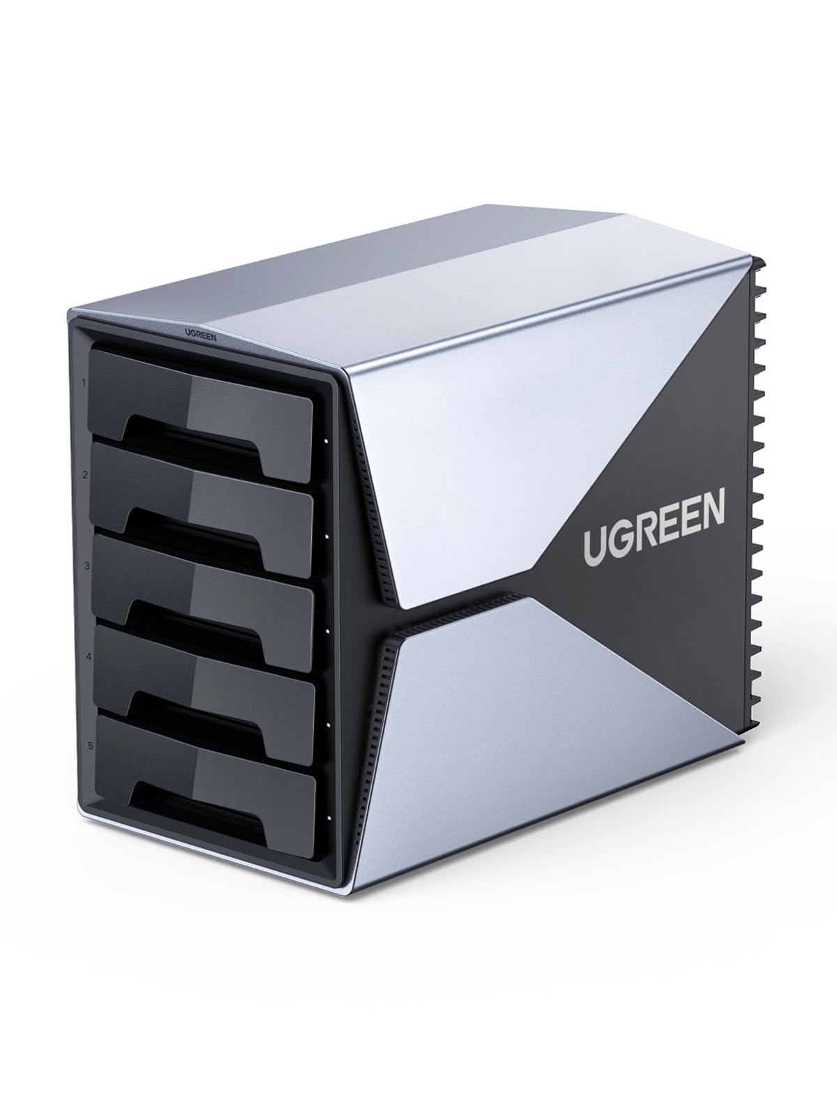 Amazon.com: UGREEN 5 Bay SATA HDD SSD RAID 機箱,無工具直接附加儲存