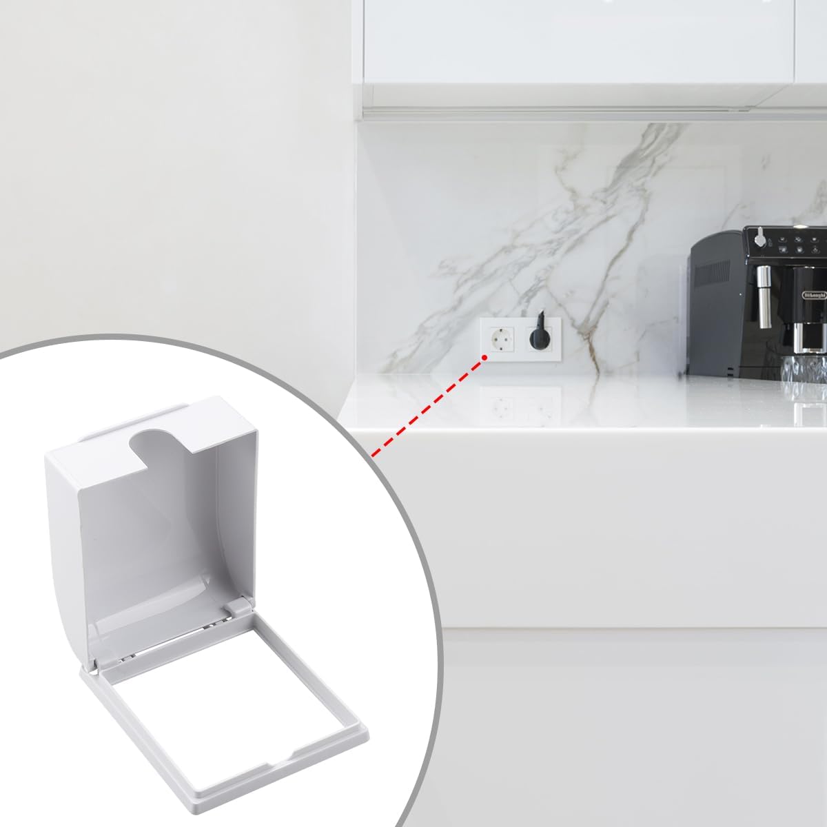 Tabanzhe 1pcs UK Socket Cover Box, Waterproof and Dustproof Electrical Socket Protector, Baby Pet Safe Home Accessory - Image 4
