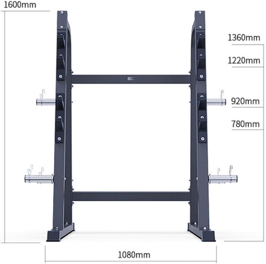 Fitness Power Rack Squat Bench Press Weight Bench Standing Frame Barbell Home Fitness Equipment Multifunctional Trainer Squat Cage Home Gym