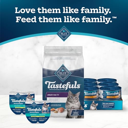 Blue Buffalo Tastefuls Mature Dry Cat Food for Cats 7+, Chicken & Brown Rice, 3 lb. - image 9