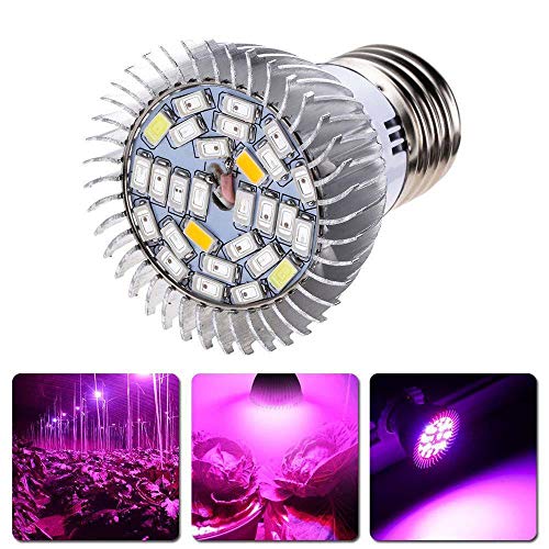 ☀ Dergo ☀28W E27 LED Flower Seed Plants Hydroponic Grow Light Lamp Bulb