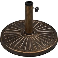 Yaheetech Base per Ombrellone da Giardino in Resina e Metallo Supporto 10 kg per Pali