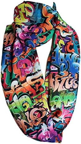 Etwoa Graffiti Infinity Scarf Circle Scarf image 4