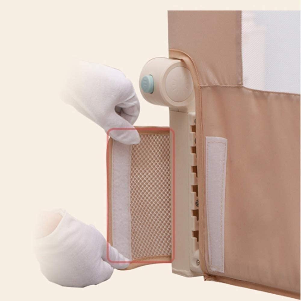 Rieles de Cama de Parque para bebés para Cama Queen, Parachoques de Cuna, Malla Transpirable para Guardias de Seguridad para niños pequeños, Juguete para niños (tamaño: 180 cm)