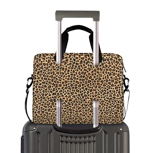 Bolso para portátil ALZA patrón leopardo marrón claro 13-15.6" miniatura 4